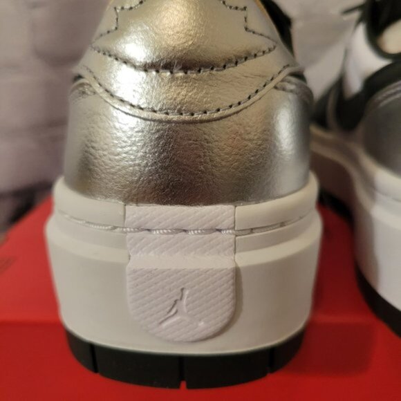 Womens Air Jordan 1 Elevate Low "Silver Toe" Shoes - Picture 7 of 9